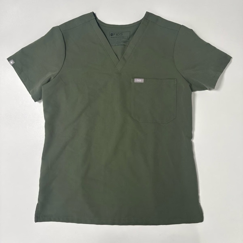 Figs Forest Green V-Neck Women's scrub top Tee